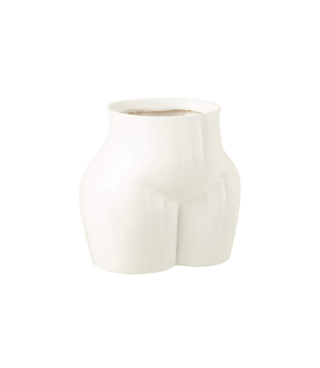 Vase Déco Corps Femme 32cm Blanc-1