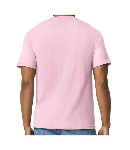 Mens cotton lightweight t-shirt light pink Gildan