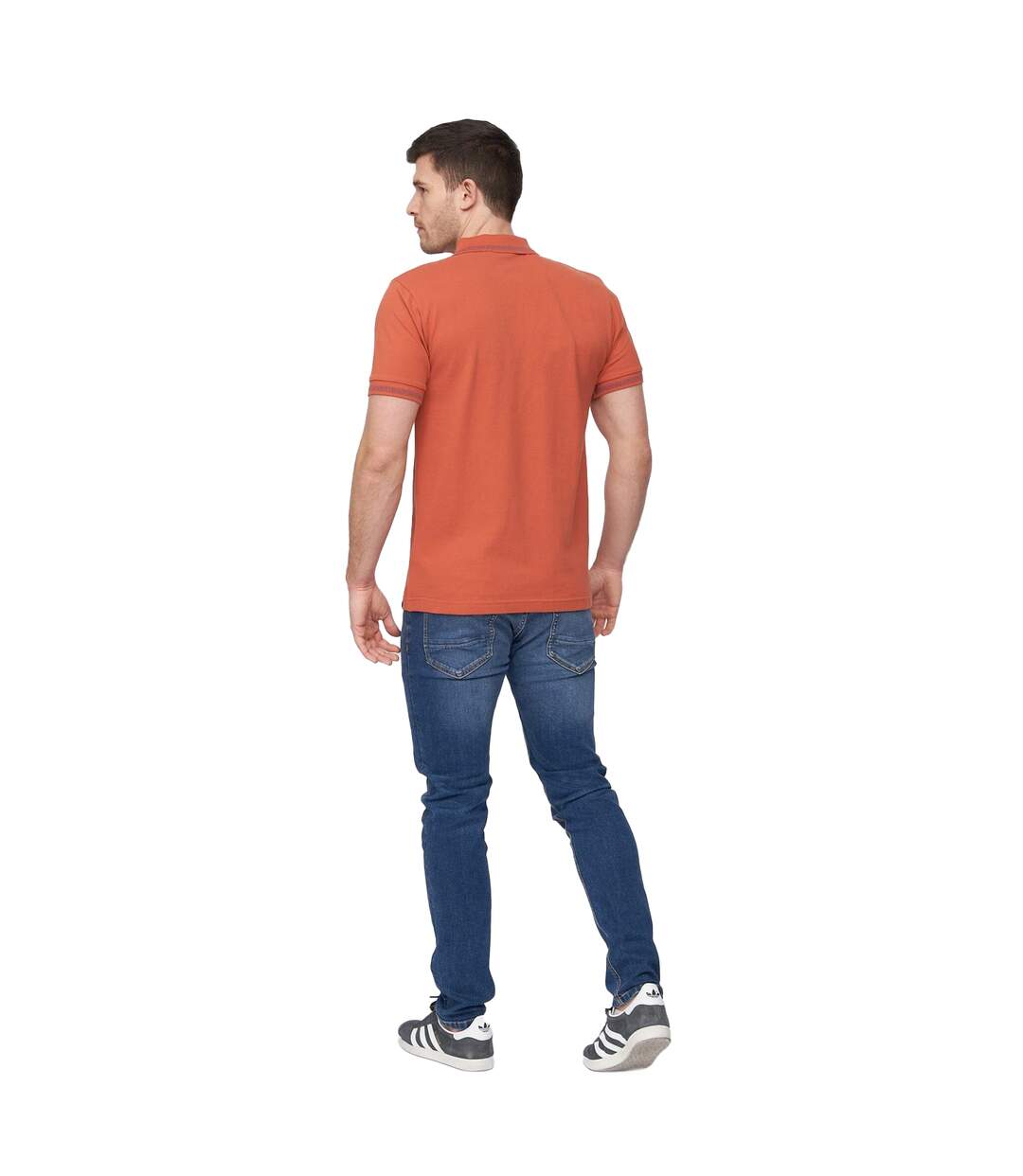 Polo feltar homme corail Duck and Cover-2