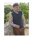 Mens Cashmere Sweater Vest Dark Forest WoolOvers-1