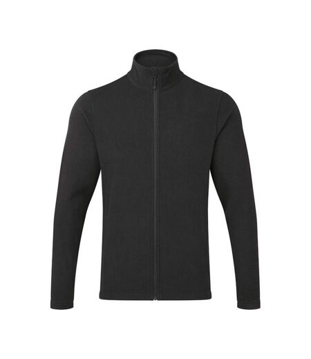 Premier Mens Recyclight Microfleece Full Zip Jacket (Black)