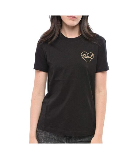 T-Shirt noir femme diesel t-reg 53-d maglietta