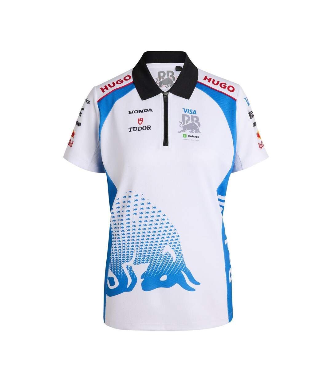 Polo Motif/style Red Bull F1 Femme Blanc Hugo-2