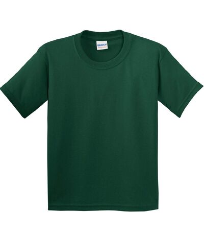 Gildan Childrens Unisex Heavy Cotton T-Shirt (Forest Green)