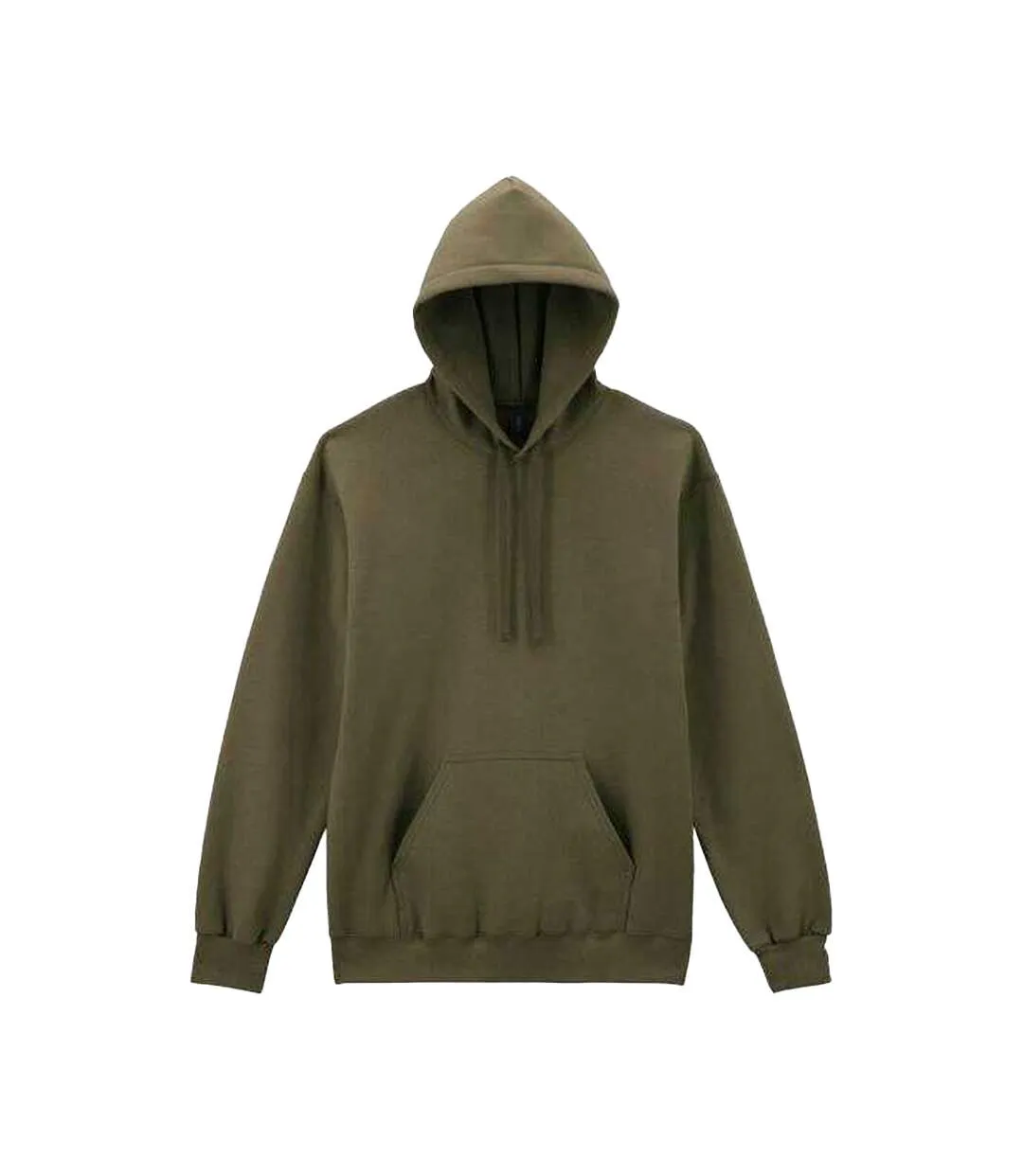 Sweat Uni Et Épais À Capuche Hammer Maxweight Homme Kaki Gildan-1