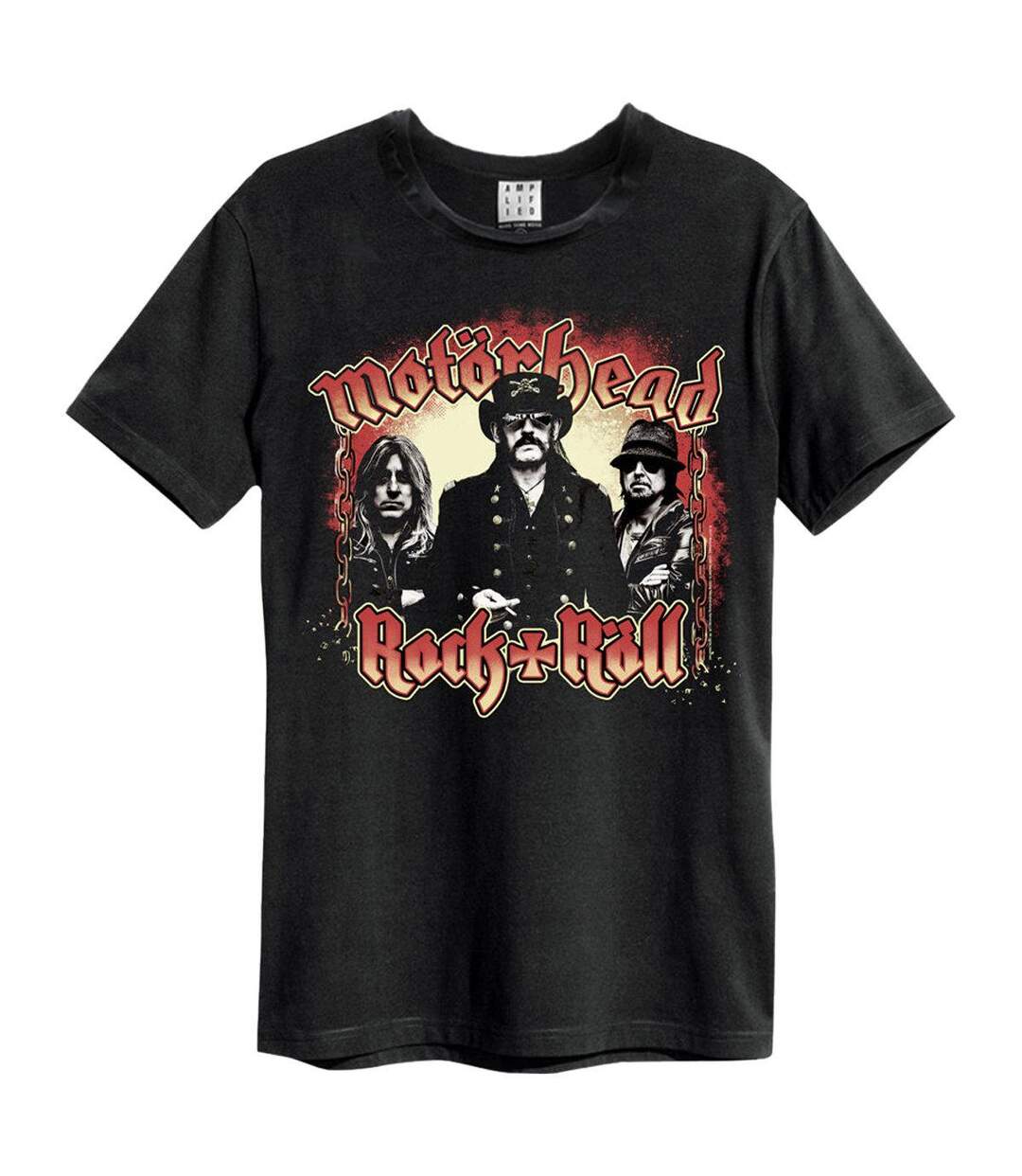 T-shirt Style Motorhead Chains Adulte Noir Amplified-1