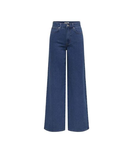 Jean droit bleu foncé femme only sanna