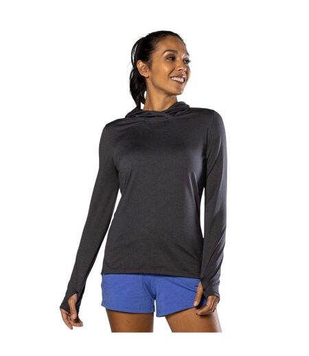 Womens/ladies Regular Sweatshirt Dark Charcoal Nathan