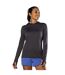 Womens/ladies Regular Sweatshirt Dark Charcoal Nathan-2