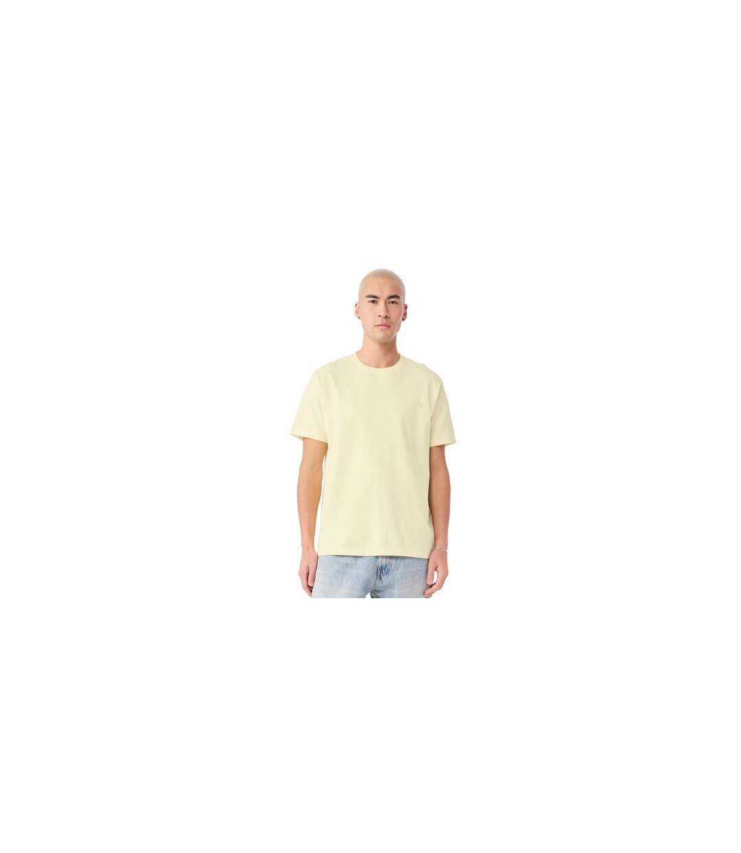 Unisex Adult Washed Canvas Heavyweight T-shirt Buttermilk Bella + Canvas-1