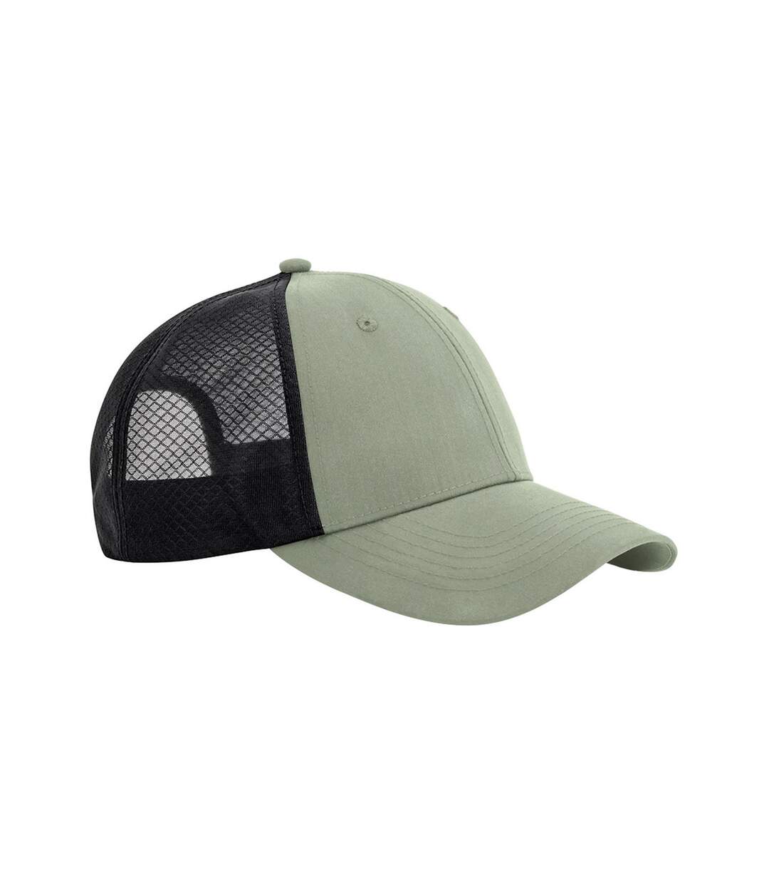 Casquette trucker technical vert clair / noir Beechfield-1