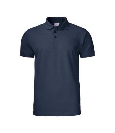 Mens Surf Pro Rsx Polo Shirt Navy Printer