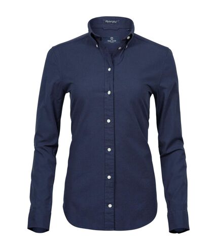 Tee Jays Womens/Ladies Perfect Oxford Shirt (Navy Blue) - UTBC5434
