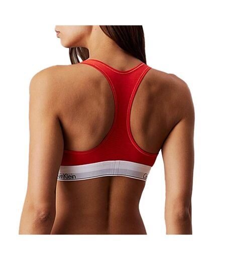 Brassière rouge femme calvin klein jeans unlined 0000f3785e - m