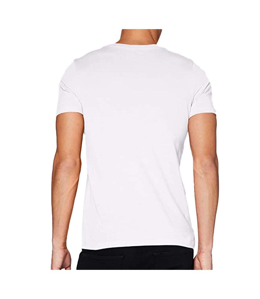 T-shirt Blanc Homme Jack & Jones Plash - XL-2