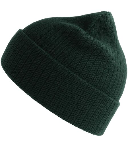 Atlantis Unisex Adult Rio Ribbed Recycled Beanie (Bottle Green)