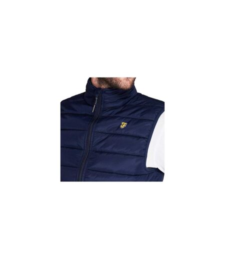 Mens Dover Quilted Gilet Yale Blue Farah