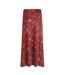 Womens/ladies rene leaves jersey natural maxi skirt rhubarb Weird Fish