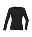 Skinni Fit - T-shirt à manches longues - Femme (Noir) - UTRW4726