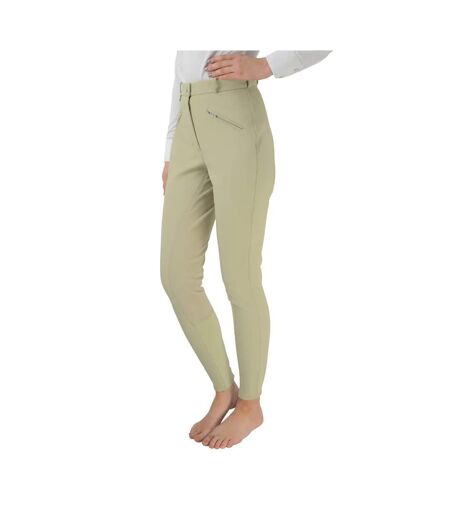 Womens/ladies softshell winter breeches beige HyPERFORMANCE