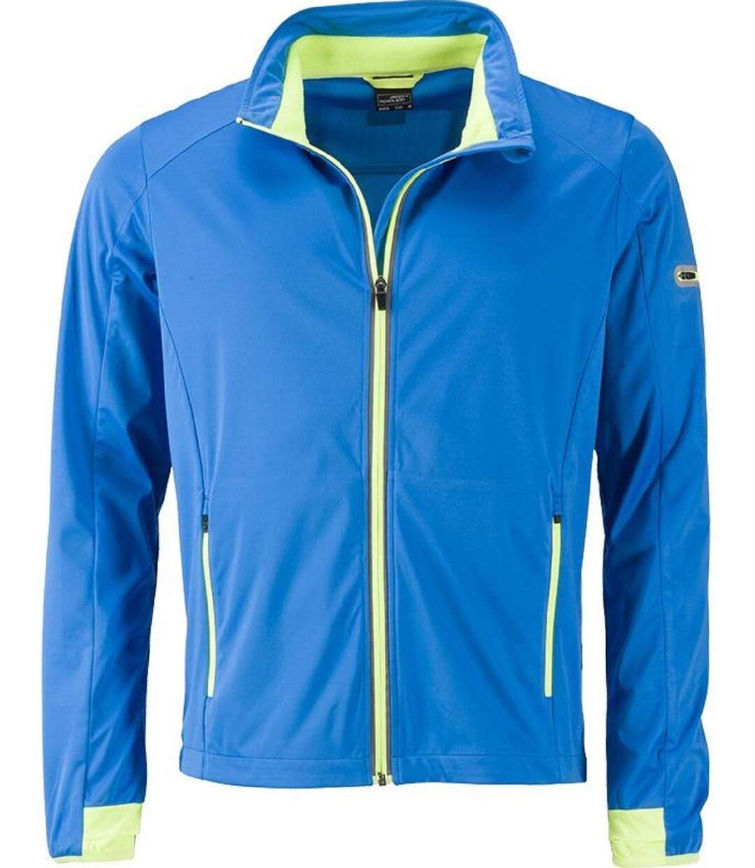 Veste softshell sport - Homme - JN1126 - bleu vif et jaune vif-2