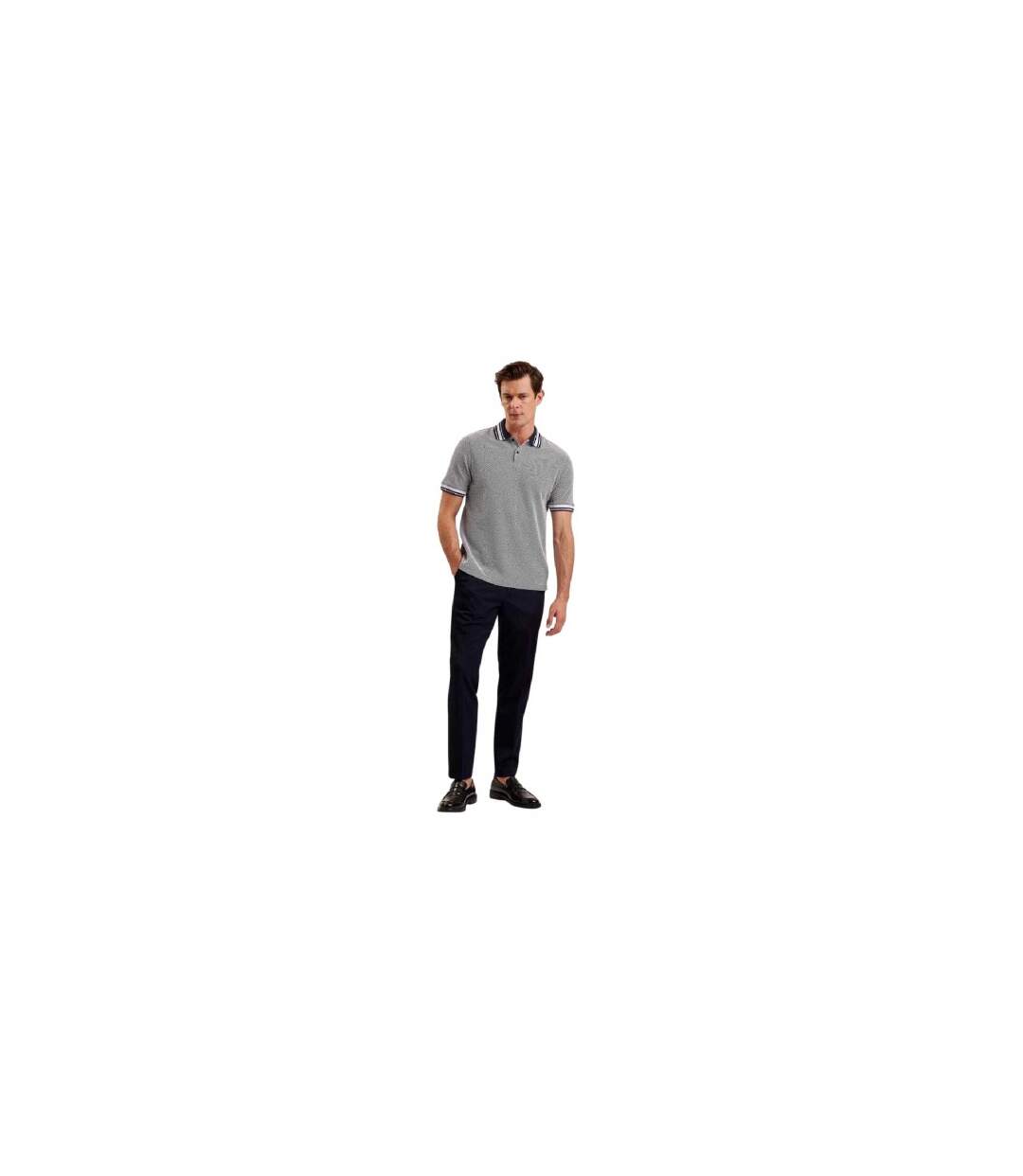 Polo Manches Courtes Phenes Homme Bleu Marine Ted Baker-1