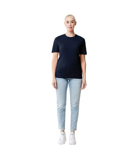 Unisex adult bryce recycled cotton t-shirt navy Iqoniq