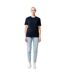 Unisex adult bryce recycled cotton t-shirt navy Iqoniq-3