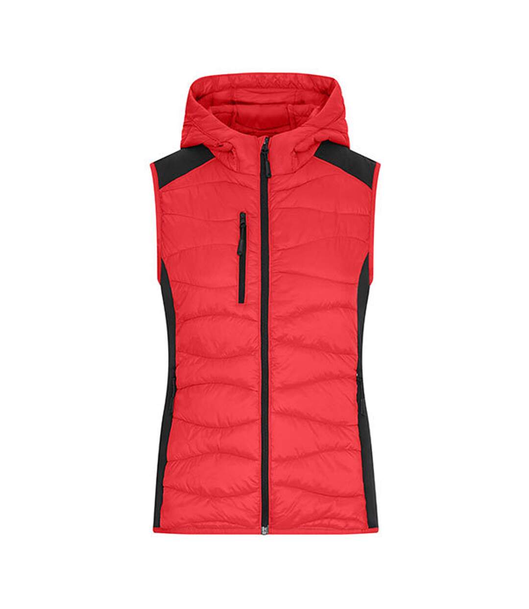 Veste Sans Manches Hybrid Femme Rouge Noir James And Nicholson-1