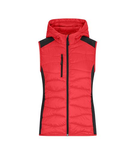Veste Sans Manches Hybrid Femme Rouge Noir James And Nicholson
