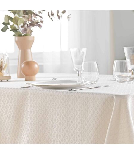 Nappe Jacquard Imprimé Artea 140x240cm Naturel
