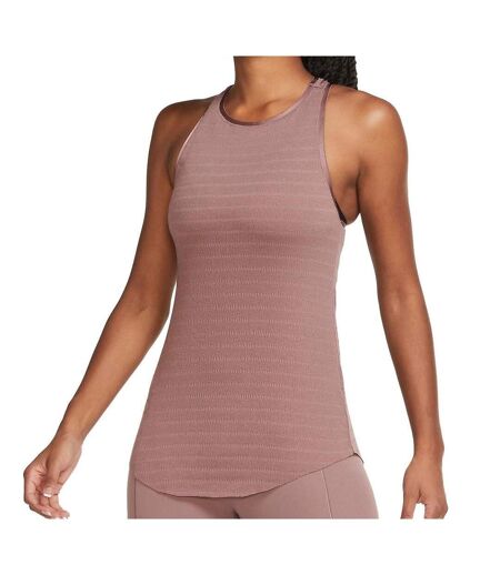 Débardeur Marron Femme Nike Yoga - L