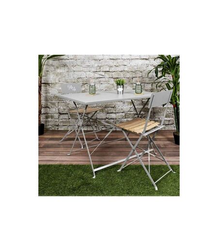 Table de Jardin Pliante Palerme 110cm Taupe