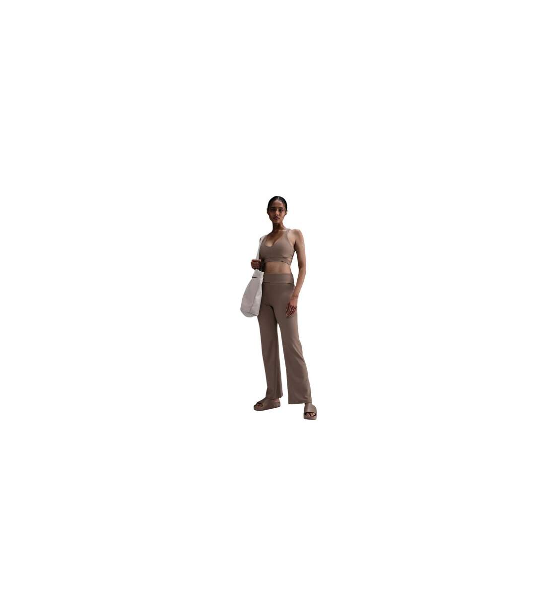 Pantalon Motif/style Uni One Femme Marron Nike-1