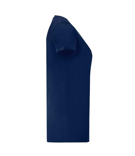 T-shirt Iconic Femme Bleu Marine Fruit Of The Loom