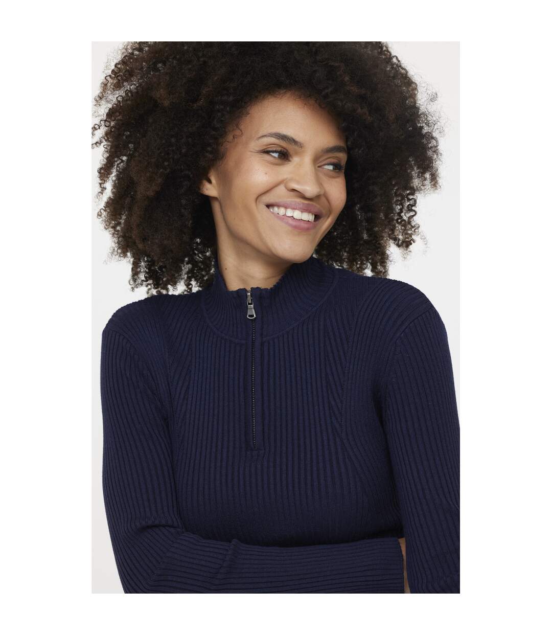 Pull manches longues polyester slim CANELLA-4
