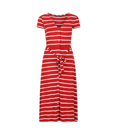 Robe chemisier maisyn femme rouge / blanc Regatta