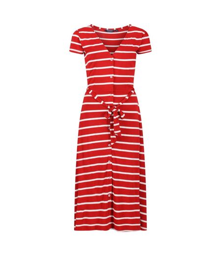 Robe chemisier maisyn femme rouge / blanc Regatta