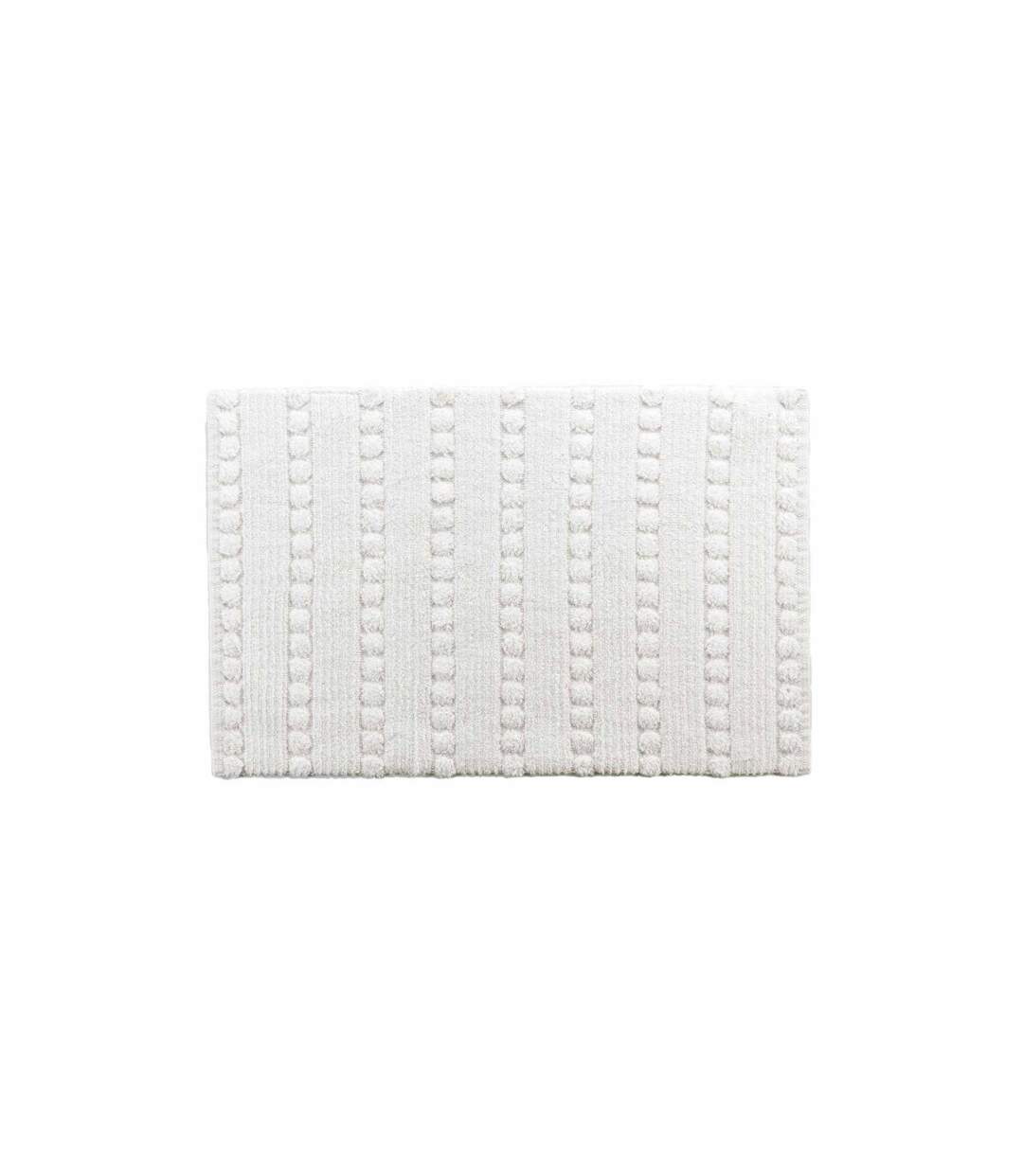 Tapis de Bain Jacquard Cleonis 50x80cm Blanc-1