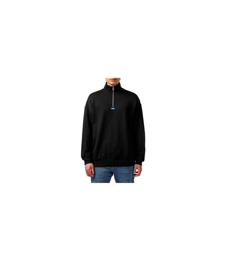 Mens Fleece Sweatshirt Black Hugo