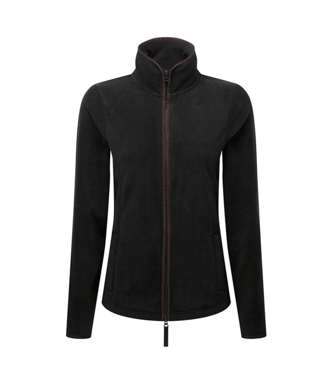 Veste polaire artisan femme noir / marron Premier-1