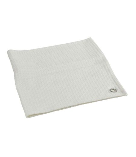 Torchon en Coton Nid d'Abeille 70cm Blanc