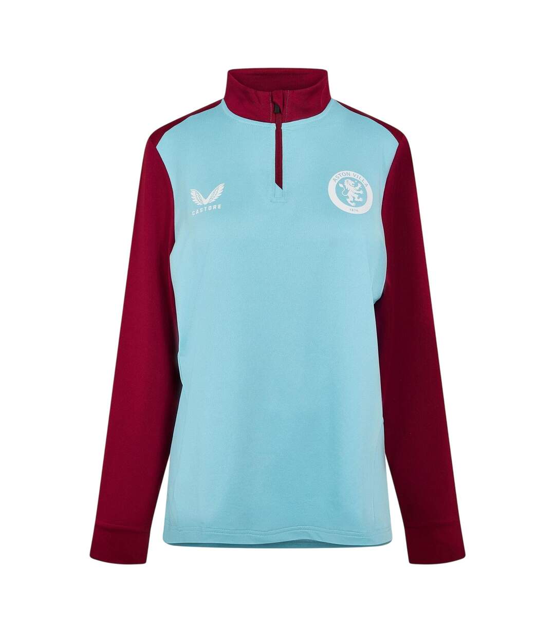 Womens/ladies Aston Martin Drill Top Sky Blue Castore-3