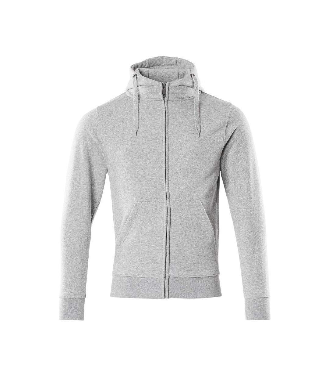 Mens Crossover Gimont Full Zip Hoodie Grey Flecked Mascot-1