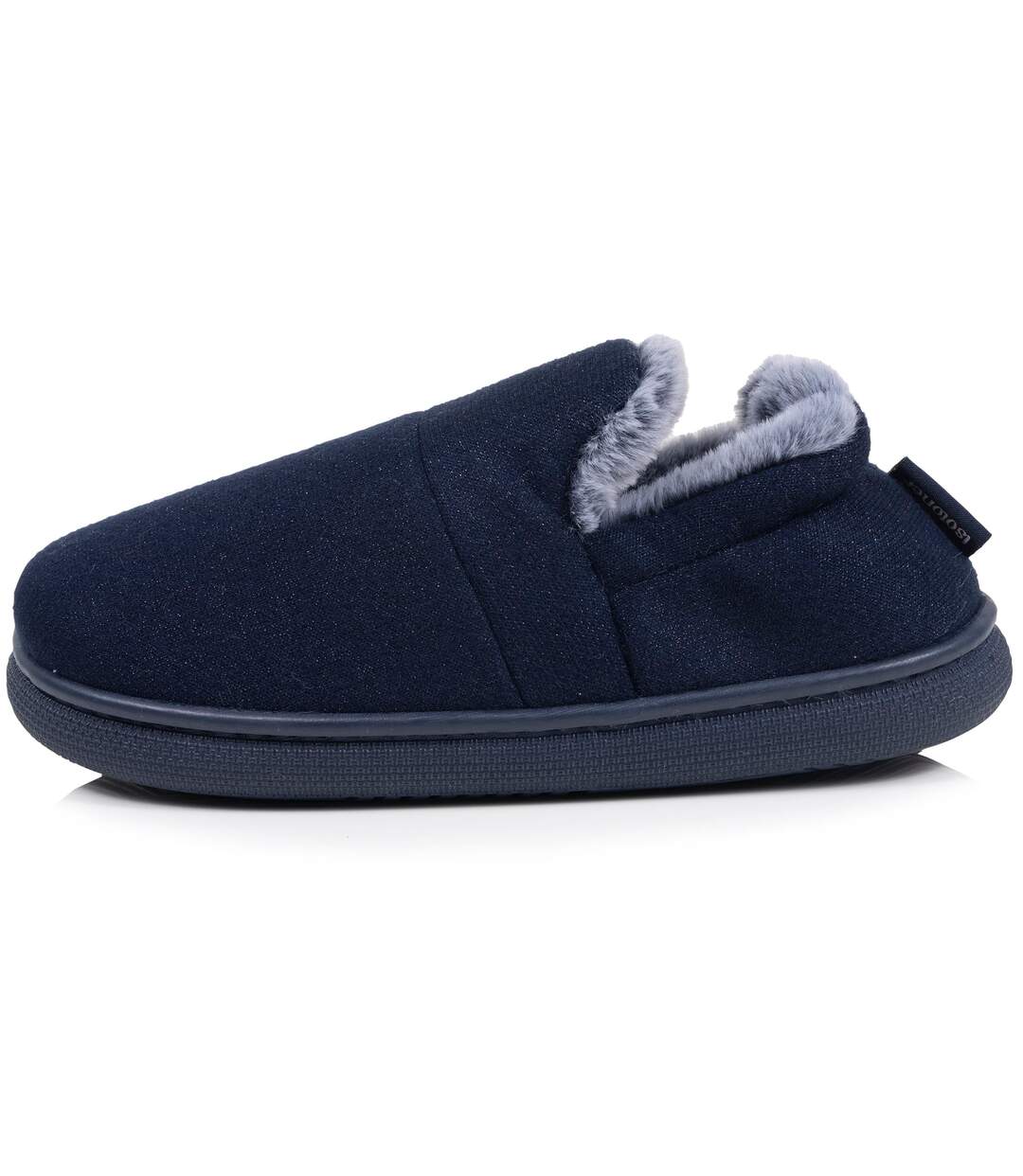 Isotoner Chaussons Mules femme suédine semelle bloup extra confort-4
