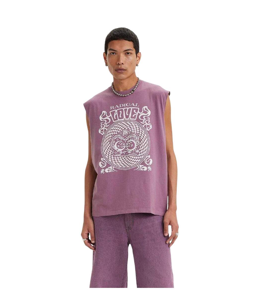 Débardeur Pride Motif/style Imprimé Graphique Homme Violet Levis-4