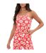 Womens/ladies All-over Print Tube Top Red I Saw It First-2