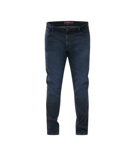 Mens d555 daniel tapered leg kingsize jeans blue black Duke