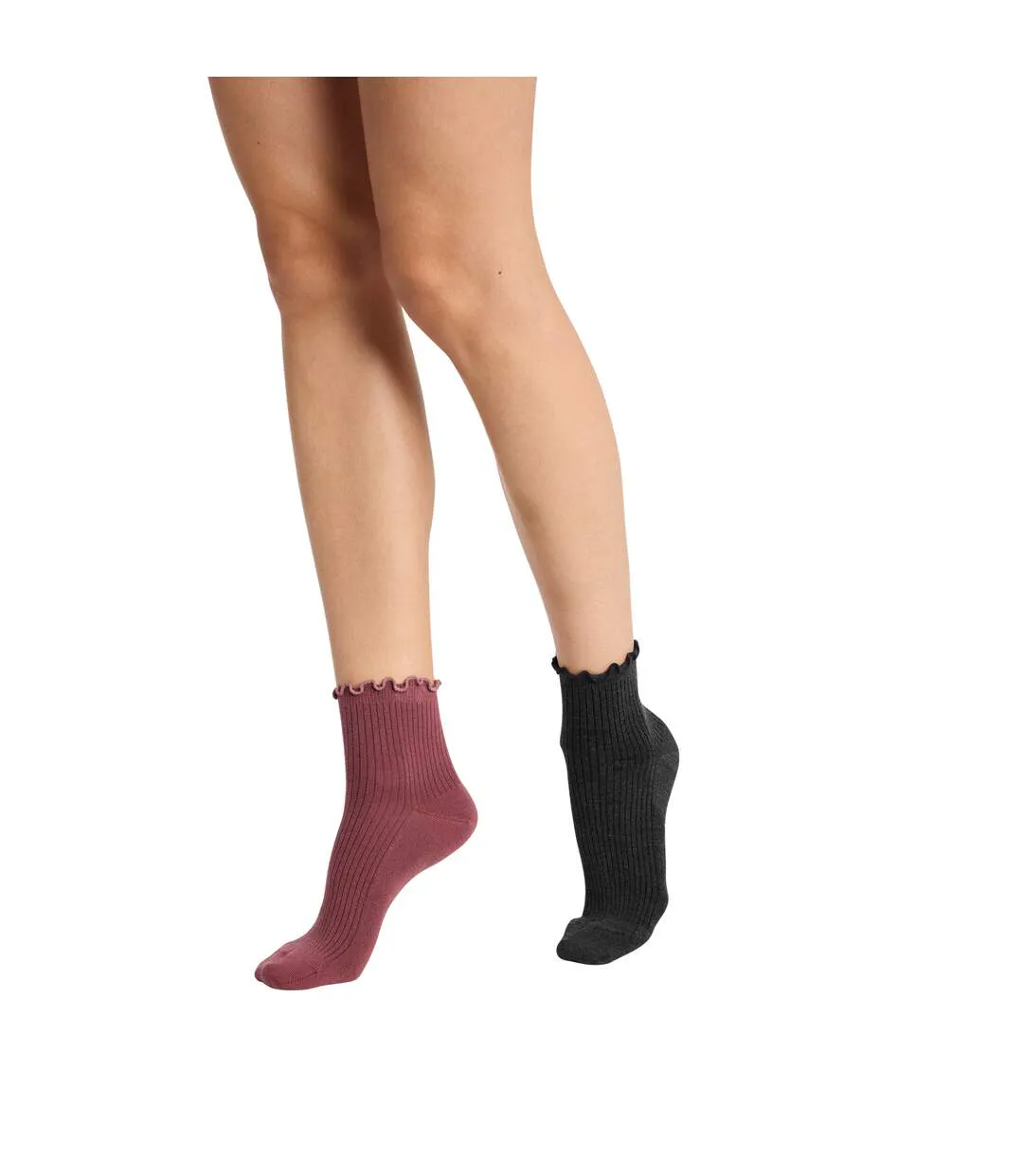 Lot de 2 paires de Chaussettes coton Modal-1