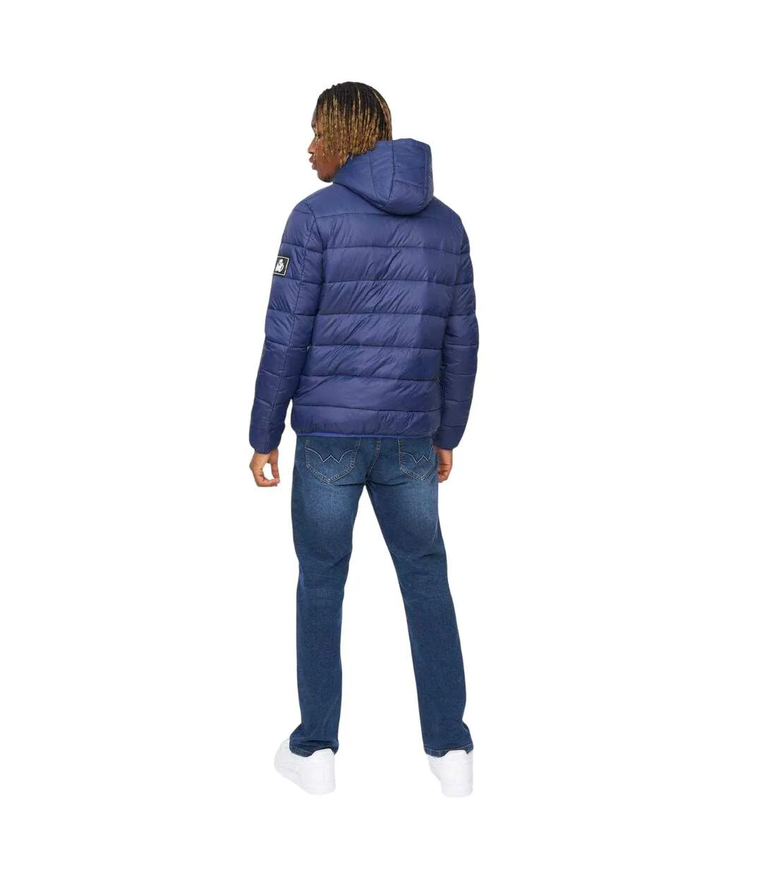 Mens Polyester Puffer Jacket Blue Kings Will Dream-3